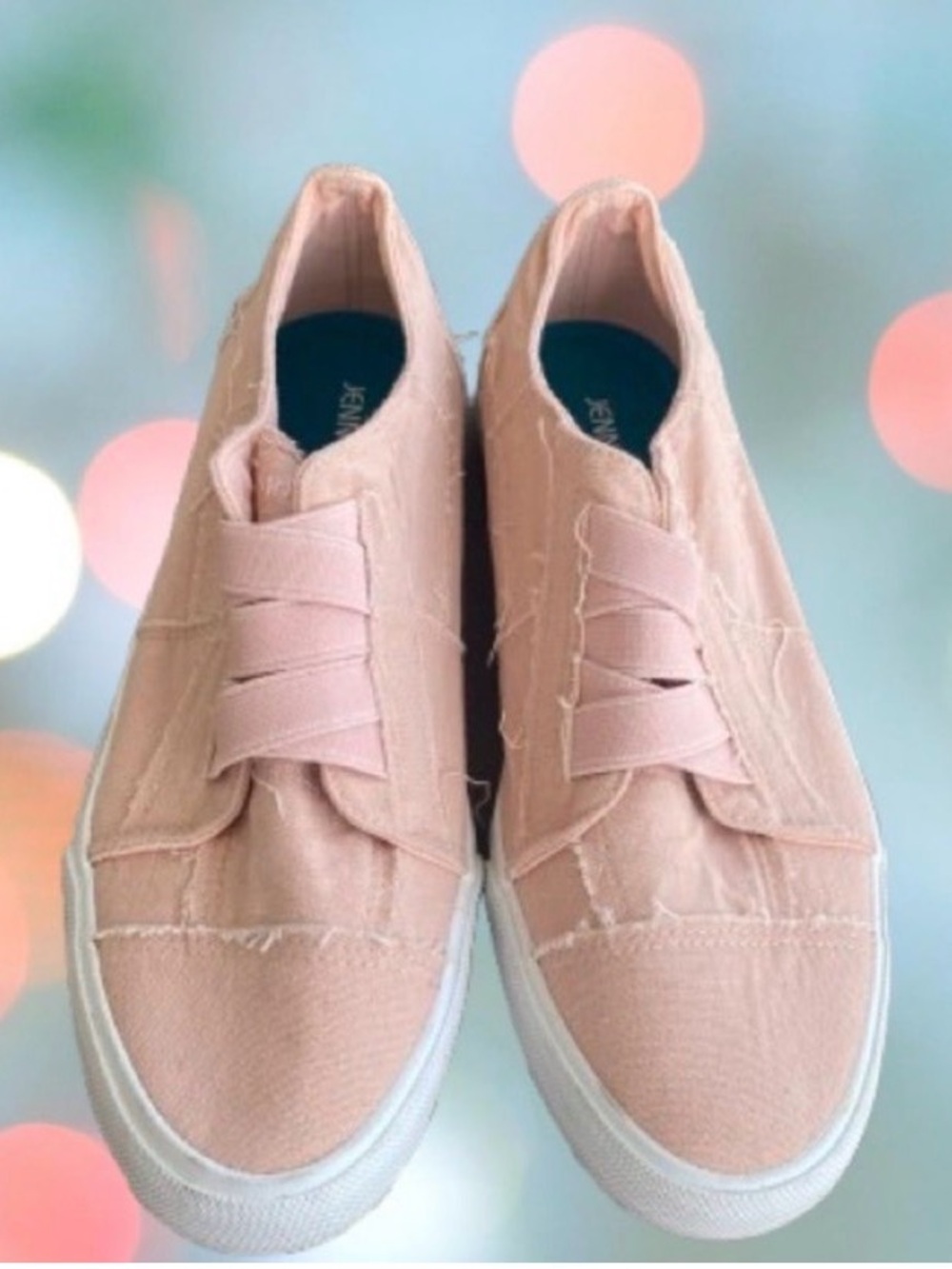 Jenn Ardor Light Pink Slip-On Canvas Sneakers - Women Size 8